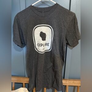 Locally Grown “Explore” Gray Graphic Tee